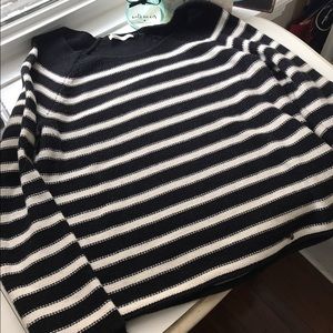 Black & White Striped Sweater
